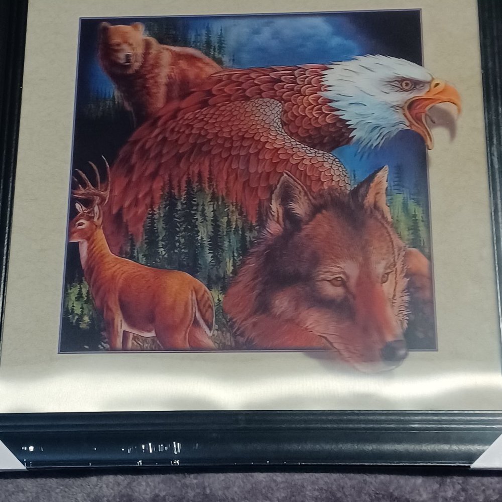 New 3D Wildlife  Framed Print